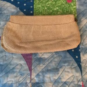 Whiting & Davis cream beaded clutch purse